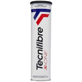 1 Can of 4 Tecnifibre X-One 4 Tournament Tennis Balls - ITF & USTA Approved