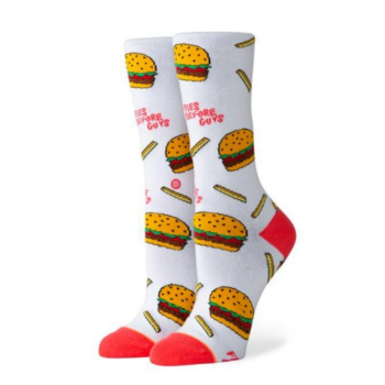 Stance Everyday Light French Fries Before Guys Chips Burger Socks Crew  - M