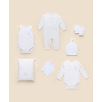 6PC Essentials Pack - Pure White -Newborn