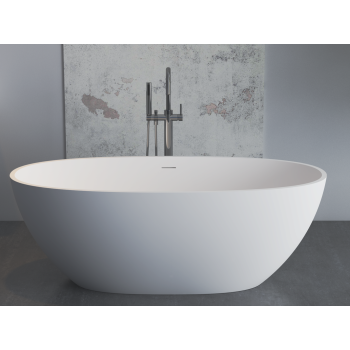 Medium Size Oval Shaped Cast stone - Solid Surface Bath 1600mm Length