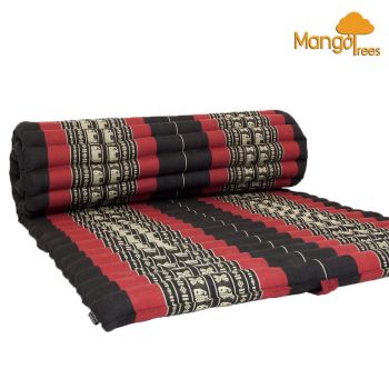 Thai Kapok Roll Up Mattress Foldout Mat RedEle