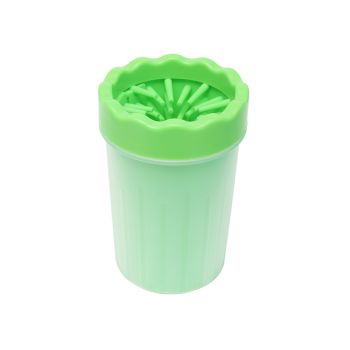 Ondoing Pet Foot Cleaner Dog Cat Paw Washer Pet Feet Brush Grooming Tool Small Large Mug-S-Green