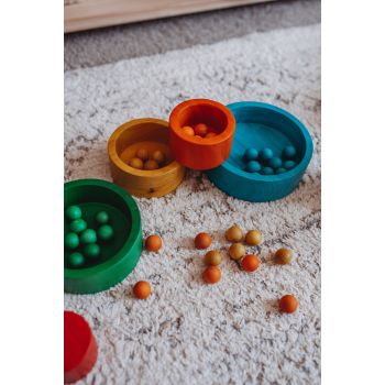 Natural colored Stacking and Nesting Bowls