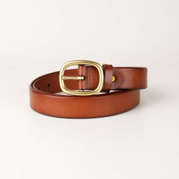 Peroz Arianna Women's Tan Leather Belt