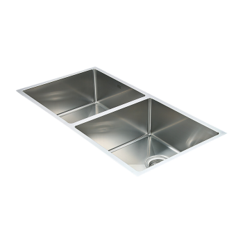 865x440mm Handmade Stainless Steel Undermount / Topmount Kitchen Sink with Waste