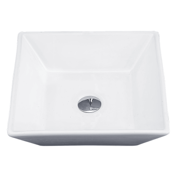 Bathroom Ceramic Rectangular Above Countertop Basin for Vanity