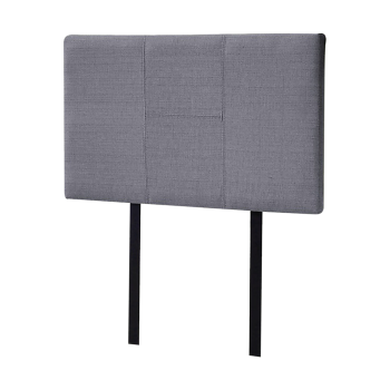 Linen Fabric Single Bed Headboard Bedhead - Grey