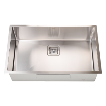 810x505mm Handmade 1.5mm Stainless Steel Undermount / Topmount Kitchen Sink with Square Waste