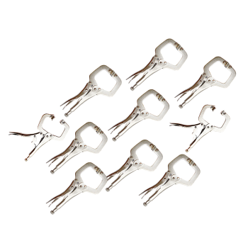 10pc Heavy Duty Steel C-Clamps 6" Mig Welding Locking Plier Vice Grip