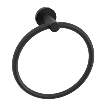 Classic Towel Bar Rail Ring Electroplated Matte Black Finish