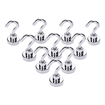 10x Strong Rare Earth N38 Neodymium Magnetic Hanger Holder 10kg Magnet Hooks