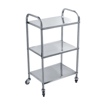 3 Tiers Food Trolley Cart Stainless Steel Utility Kitchen Dining Service