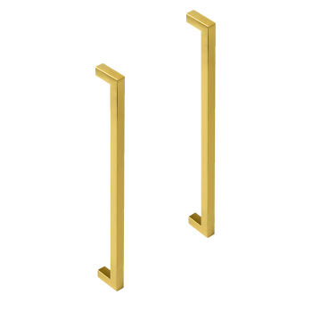 15x Brushed Brass Drawer Pulls Kitchen Cabinet Handles - Gold Finish 256mm