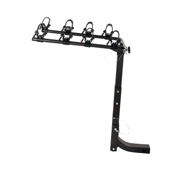 Premium 4-Bike Carrier Rack Hitch Mount Swing Down Bicycle Rack W/ 2" Receiver