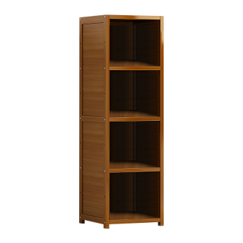 Bamboo Shelf Bookcase Display Storage Rack Stand Livingroom Bedroom