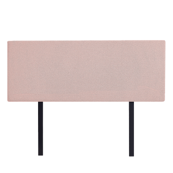 Linen Fabric Double Bed Deluxe Headboard Bedhead - Pale Pink