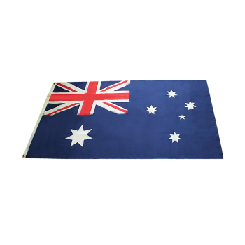 Australian Flag Heavy Duty Woven Spun Poly Australia Flag Metal Clips