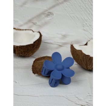 Claw Clip - Flower - Azure Blue