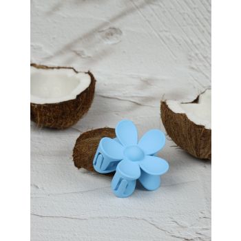 Claw Clip - Flower - Light Blue