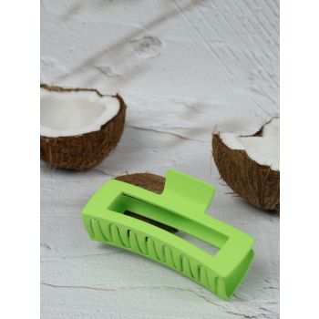 Claw Clip - Jumbo Elongated Rectangle - Lime