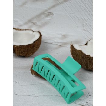 Claw Clip - Jumbo Elongated Rectangle - Green