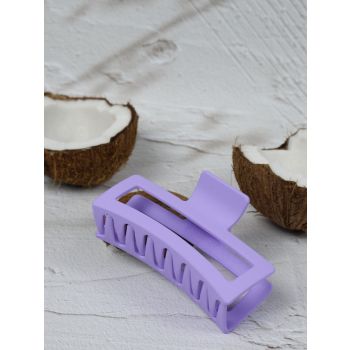 Claw Clip - Jumbo Elongated Rectangle - Purple