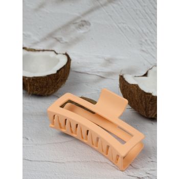 Claw Clip - Jumbo Elongated Rectangle - Peach