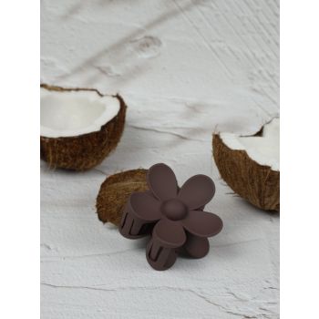 Claw Clip - Flower - Chocolate