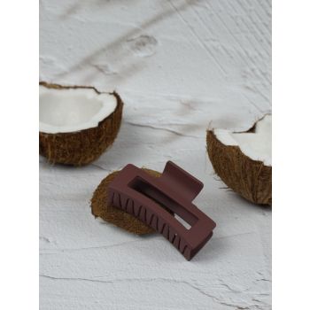 Claw Clip - Elongated Rectangle - Cocoa