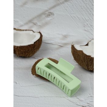 Claw Clip - Medium Elongated Rectangle - Lime