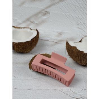 Claw Clip - Medium Elongated Rectangle - Pink Lemonade