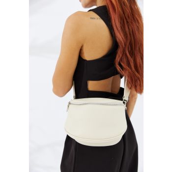 Vegan PU Leather Florida Crossbody - Ivory