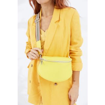 Vegan PU Leather Florida Crossbody - Sunshine Yellow