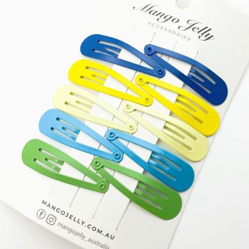 MANGO JELLY Everyday Snap Hair Clips (5cm) - Oz - Three Pack