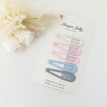 MANGO JELLY Butter Cream Hair Clips Collection - Ice cream Classic - One Pack