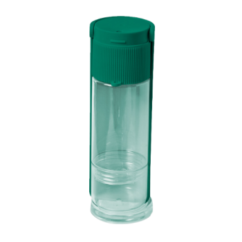 12x Ribbed Portable Pet Bottle in Emerald