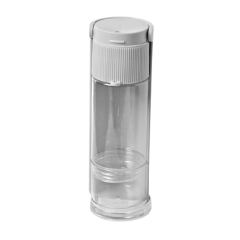 12x Ribbed Portable Pet Bottle in White