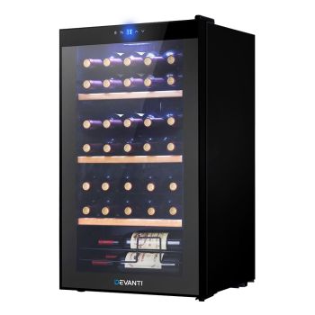 Devanti Wine Cooler Fridge 34 Bottles