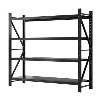 Giantz 2Mx1.8M Garage Shelving Warehouse Rack Pallet Racking Storage Shelf Black