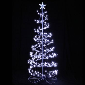 Jingle Jollys Christmas Tree 1.8M 6FT LED Xmas Decoration Cold White Lights